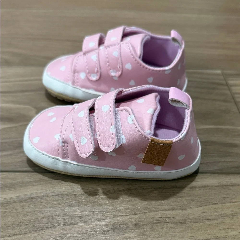 Pink Heart Kids Shoes